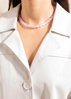 Candy Coral Blossom M necklace Light Pink Gilded House Of Vincent